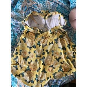 torrid Swim - Yellow Floral Swim Dress torrid Swim - Yellow Floral Swim Dress
